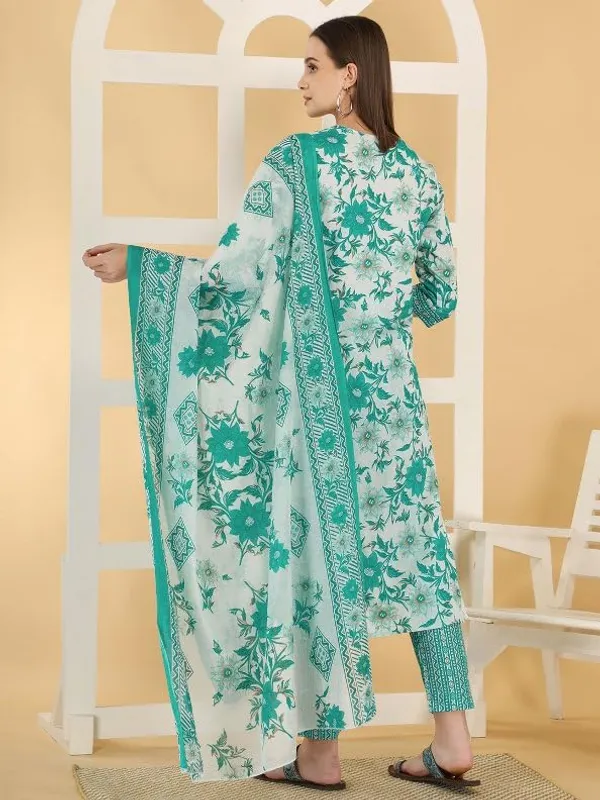 Mint_Trendy_Floral_Screen_Print_Cotton_Straight_Kurta_With_Pant_And_Dupatta_For_Women