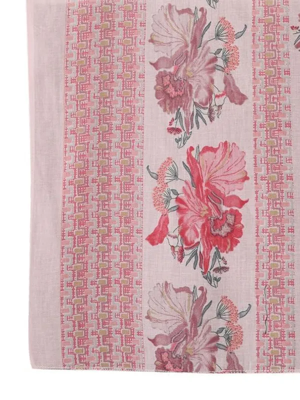 Pink_Trendy_Floral_Screen_Print_Cotton_A-Line_Kurta_With_Pant_And_Dupatta_For_Women