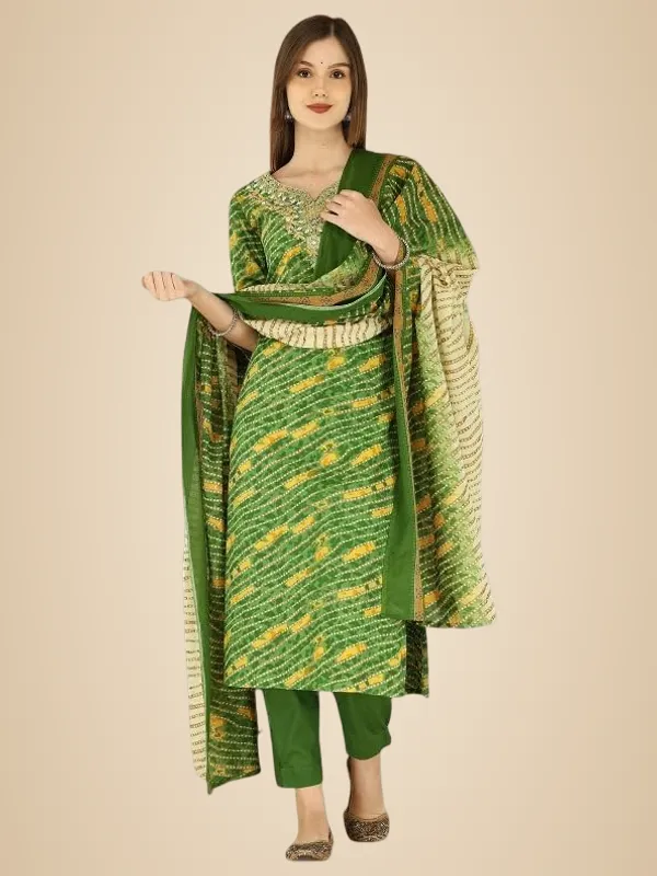 Green_Trendy_Floral_Screen_Print_Cotton_Straight_Kurta_With_Pant_And_Dupatta_For_Women