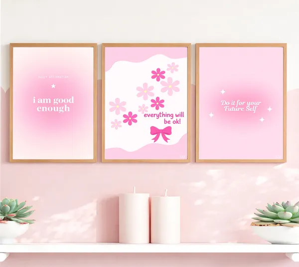 Pink_Girly_Pinterest_Aesthetic_Daily_Affirmation_Photo_Frame_Set_Of_3_|_Aesthetic_Affirmation_Wall_Photo_Frames_Self_Love_Girly_Room_Decor_|_Daily_Affirmations_Wall_Art_Frame_Set