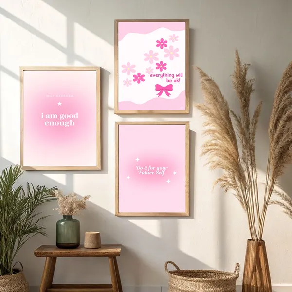 Pink_Girly_Pinterest_Aesthetic_Daily_Affirmation_Photo_Frame_Set_Of_3_|_Aesthetic_Affirmation_Wall_Photo_Frames_Self_Love_Girly_Room_Decor_|_Daily_Affirmations_Wall_Art_Frame_Set