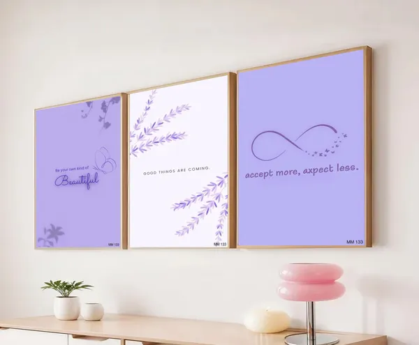 Purple_Pinteresty_Aesthetic_Wall_Art_Set_Motivational_Quotes_Canvas_Frames_Set_Of_3_|_Modern_Girls_Room_Decor,_Nursery_&_Bedroom_Wall_Posters_|_A4_Size_Framed_Paintings_For_Home_Office_Decoration