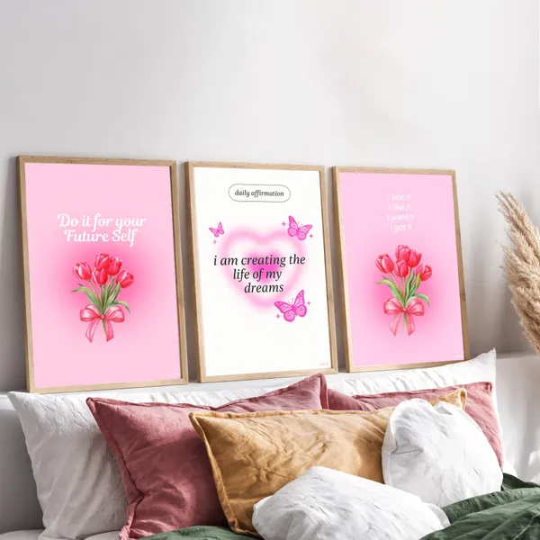 Pink_Girly_Pinterest_Aesthetic_Daily_Affirmation_Photo_Frame_Set_Of_3_|_Aesthetic_Affirmation_Wall_Photo_Frames_Self_Love_Girly_Room_Decor_|_Daily_Affirmations_Wall_Art_Frame_Set