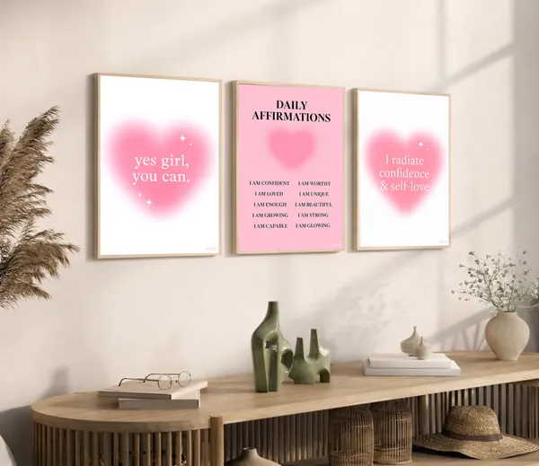 Pink_Girly_Pinterest_Aesthetic_Daily_Affirmation_Photo_Frame_Set_Of_3_|_Aesthetic_Affirmation_Wall_Photo_Frames_Self_Love_Girly_Room_Decor_|_Daily_Affirmations_Wall_Art_Frame_Set