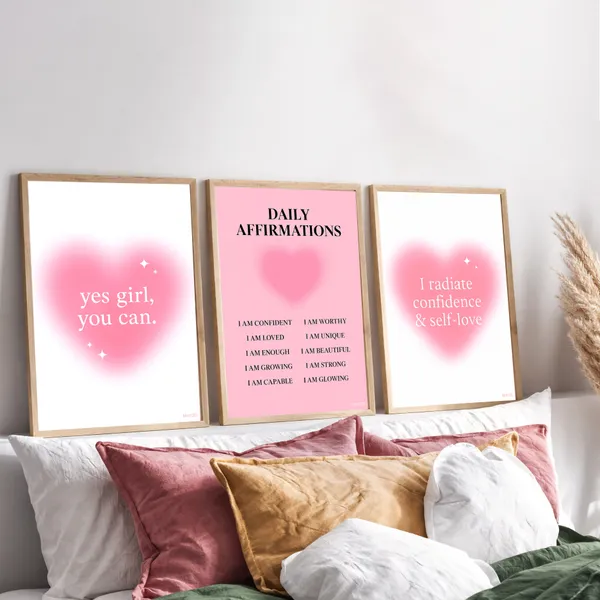 Pink_Girly_Pinterest_Aesthetic_Daily_Affirmation_Photo_Frame_Set_Of_3_|_Aesthetic_Affirmation_Wall_Photo_Frames_Self_Love_Girly_Room_Decor_|_Daily_Affirmations_Wall_Art_Frame_Set