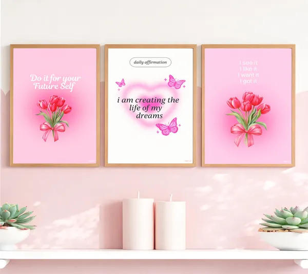 Pink_Girly_Pinterest_Aesthetic_Daily_Affirmation_Photo_Frame_Set_Of_3_|_Aesthetic_Affirmation_Wall_Photo_Frames_Self_Love_Girly_Room_Decor_|_Daily_Affirmations_Wall_Art_Frame_Set