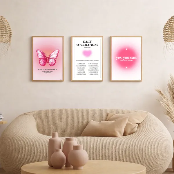 Pink_Girly_Pinterest_Aesthetic_Daily_Affirmation_Photo_Frame_Set_Of_3_|_Aesthetic_Affirmation_Wall_Photo_Frames_Self_Love_Girly_Room_Decor_|_Daily_Affirmations_Wall_Art_Frame_Set