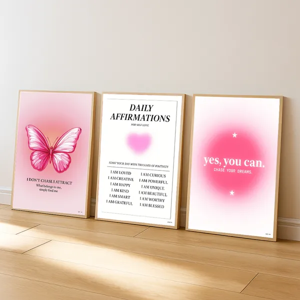 Pink_Girly_Pinterest_Aesthetic_Daily_Affirmation_Photo_Frame_Set_Of_3_|_Aesthetic_Affirmation_Wall_Photo_Frames_Self_Love_Girly_Room_Decor_|_Daily_Affirmations_Wall_Art_Frame_Set