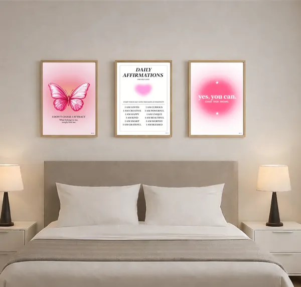 Pink_Girly_Pinterest_Aesthetic_Daily_Affirmation_Photo_Frame_Set_Of_3_|_Aesthetic_Affirmation_Wall_Photo_Frames_Self_Love_Girly_Room_Decor_|_Daily_Affirmations_Wall_Art_Frame_Set