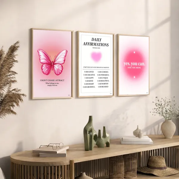Pink_Girly_Pinterest_Aesthetic_Daily_Affirmation_Photo_Frame_Set_Of_3_|_Aesthetic_Affirmation_Wall_Photo_Frames_Self_Love_Girly_Room_Decor_|_Daily_Affirmations_Wall_Art_Frame_Set