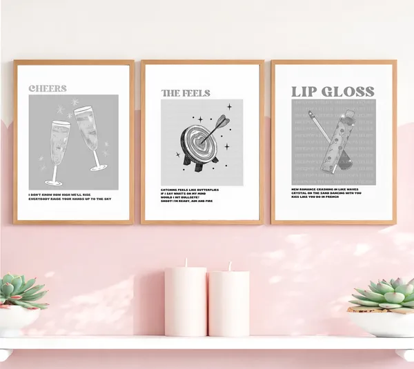 White_Pinterest_Aesthetic_Daily_Affirmation_Photo_Frame_Set_Of_3_|_Aesthetic_Affirmation_Wall_Photo_Frames_Self_Love_Girly_Room_Decor_|_Daily_Affirmations_Wall_Art_Frame_Set