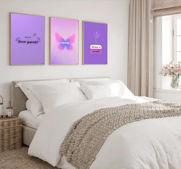 Purple_Pinteresty_Aesthetic_Wall_Art_Set_Motivational_Quotes_Canvas_Frames_Set_Of_3_|_Modern_Girls_Room_Decor,_Nursery_&_Bedroom_Wall_Posters_|_A4_Size_Framed_Paintings_For_Home_Office_Decoration