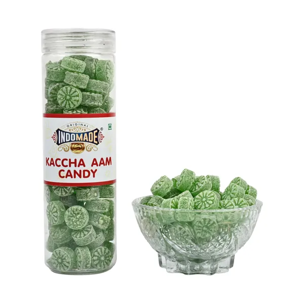 Green_And_Brown_Kaccha_Aam_Candy_Imli_Laddu_After_Meal_Mouth_Freshner_Khatta_Meetha_Candy_250G_Pack_Of_4_Jar_Flavor