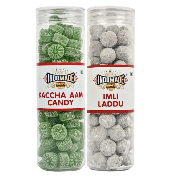 Green_And_Brown_Kaccha_Aam_Candy_Imli_Laddu_After_Meal_Mouth_Freshner_Khatta_Meetha_Candy_250G_Pack_Of_4_Jar_Flavor