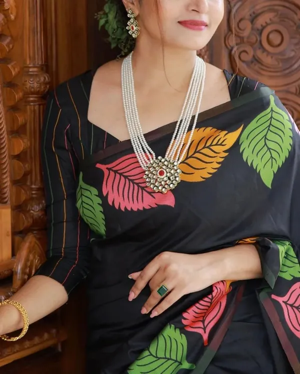 Banarasi_Soft_Silk_BLACK_Premium-Fancy_Saree_With_Blouse_For_Women