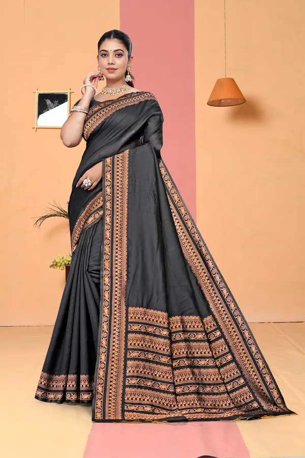 Banarasi_Soft_Silk_Black_Premium-Fancy_Saree_With_Blouse_For_Women