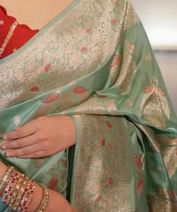 Banarasi_Soft_Silk_SEA-GREEN_Premium-Fancy_Saree_With_Blouse_For_Women