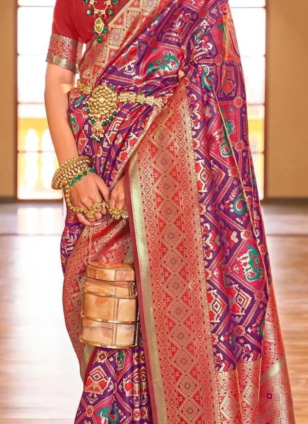 Banarasi_Soft_Silk_WINE_Premium-Fancy_Saree_With_Blouse_For_Women