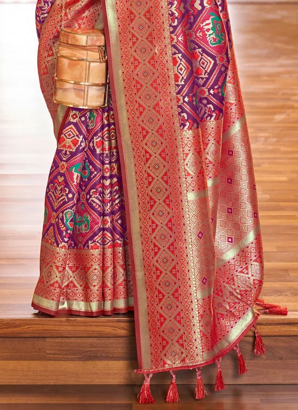Banarasi_Soft_Silk_WINE_Premium-Fancy_Saree_With_Blouse_For_Women
