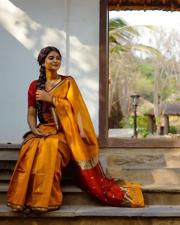 Banarasi_Soft_Silk_YELLOW-RED_Premium-Fancy_Saree_With_Blouse_For_Women