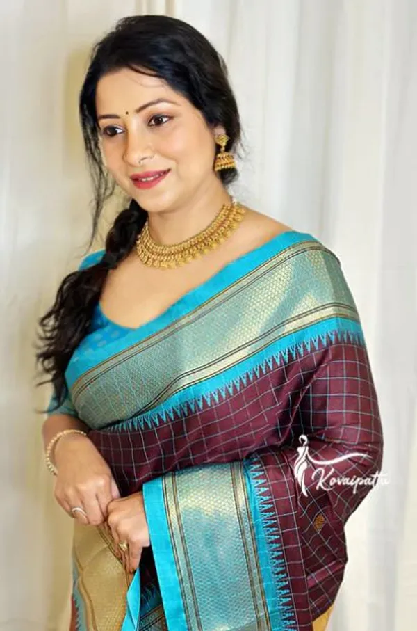 Banarasi_Soft_Silk_COFFEE-SKY_Premium-Fancy_Saree_With_Blouse_For_Women