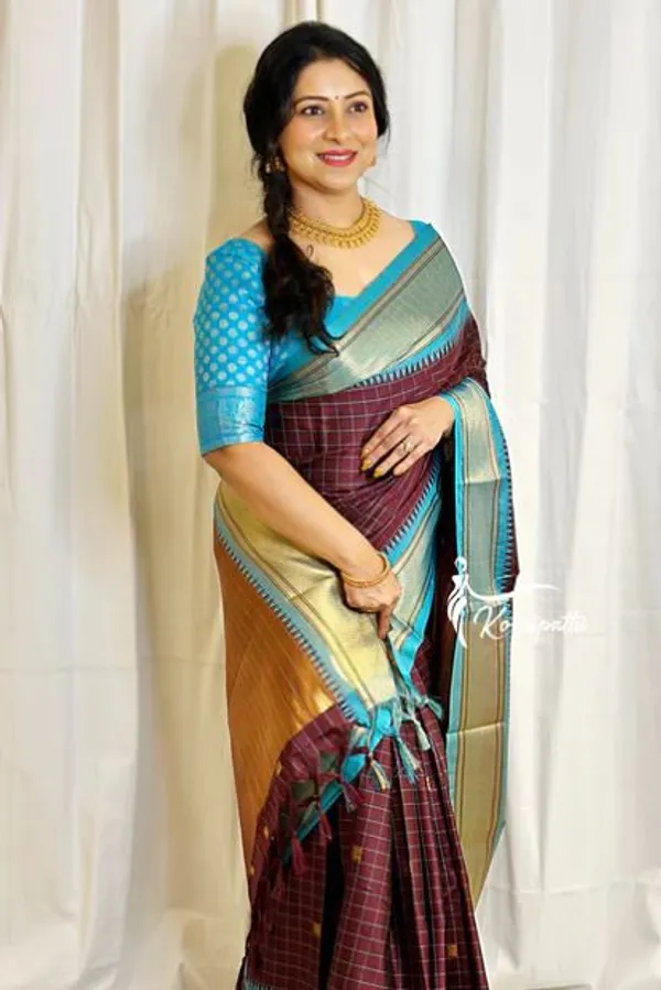 Banarasi_Soft_Silk_COFFEE-SKY_Premium-Fancy_Saree_With_Blouse_For_Women