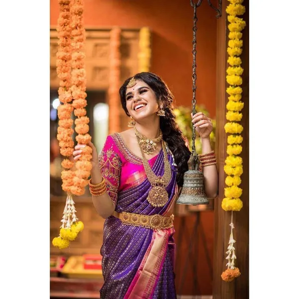 Banarasi_Soft_Silk_PURPLE-RANI_Premium-Fancy_Saree_With_Blouse_For_Women