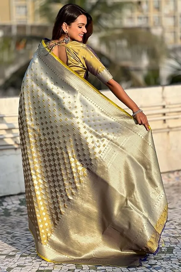 Banarasi_Soft_Silk_YELLOW_Premium-Fancy_Saree_With_Blouse_For_Women