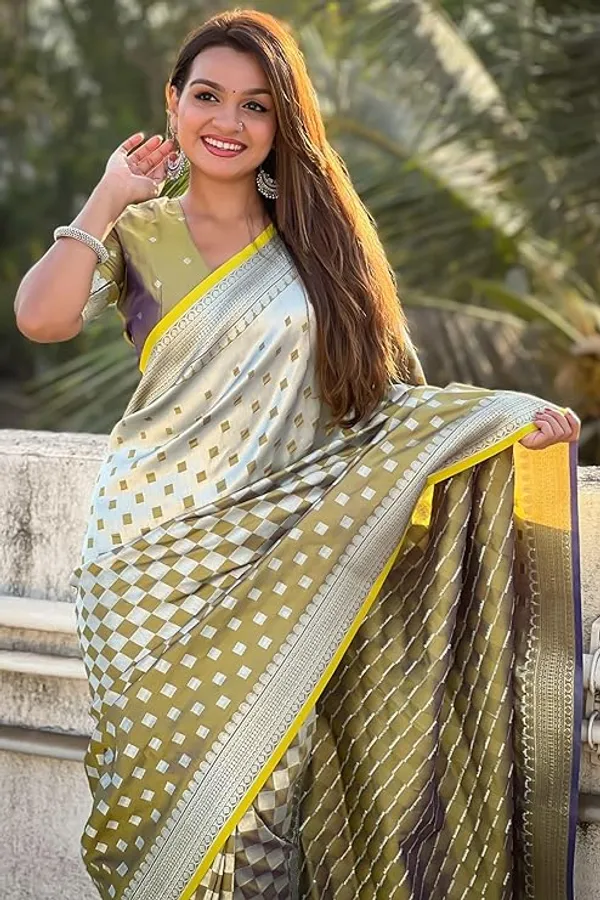 Banarasi_Soft_Silk_YELLOW_Premium-Fancy_Saree_With_Blouse_For_Women