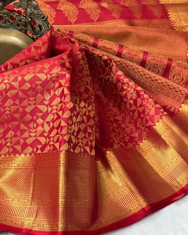 Banarasi_Soft_Silk_RED_Premium-Fancy_Saree_With_Blouse_For_Women