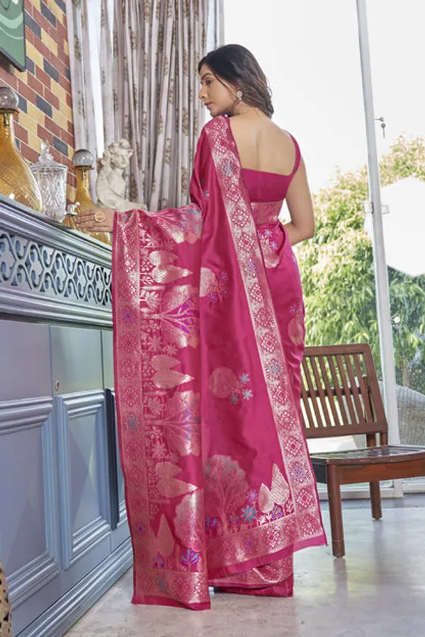 Banarasi_Soft_Silk_PINK_Premium-Fancy_Saree_With_Blouse_For_Women