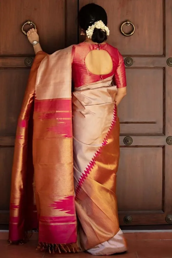 Banarasi_Soft_Silk_OFF-WHITE-GAJARI_Premium-Fancy_Saree_With_Blouse_For_Women