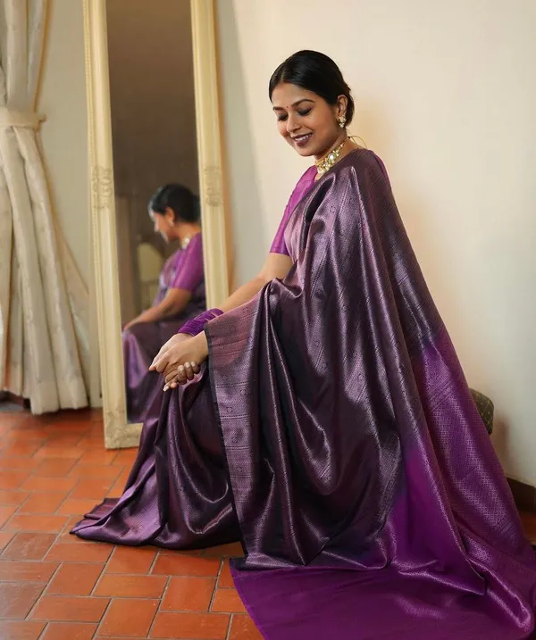 Banarasi_Soft_Silk_WINE_Premium-Fancy_Saree_With_Blouse_For_Women