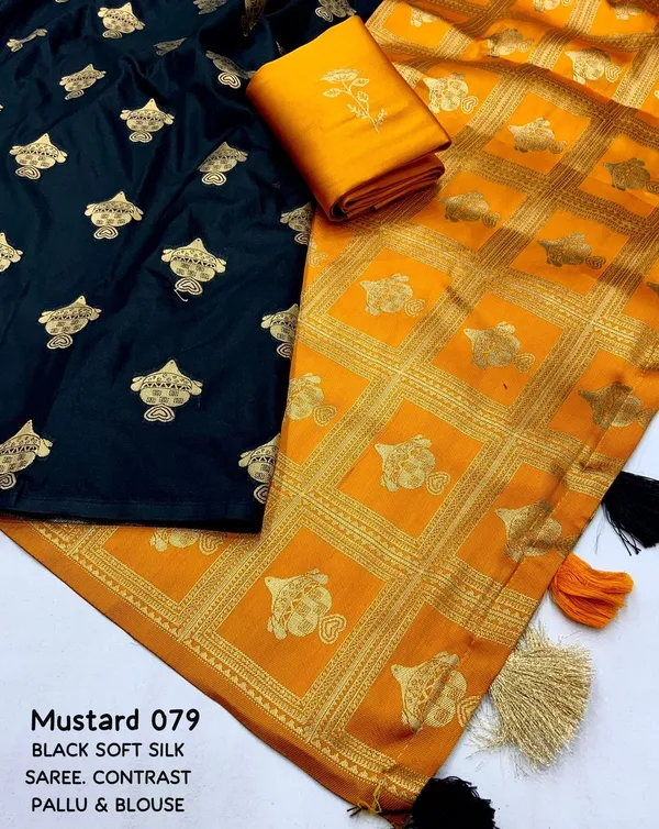 Banarasi_Soft_Silk_YELLOW_Premium-Fancy_Saree_With_Blouse_For_Women