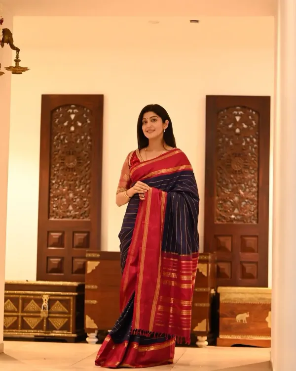 Banarasi_Soft_Silk_BLACK-MAROON_Premium-Fancy_Saree_With_Blouse_For_Women