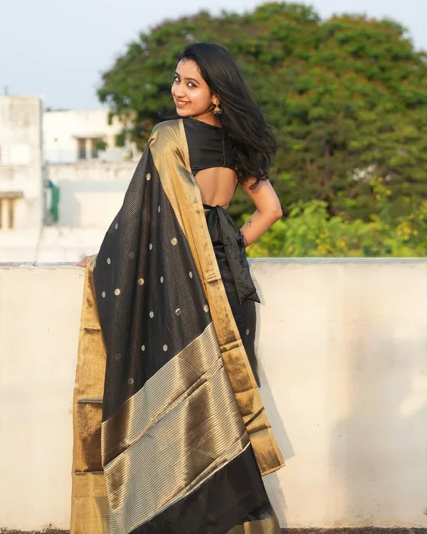Banarasi_Soft_Silk_BLACK_Premium-Fancy_Saree_With_Blouse_For_Women
