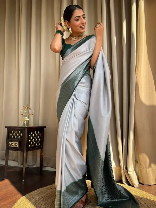 Banarasi_Soft_Silk_GREY-BLACK_Premium-Fancy_Saree_With_Blouse_For_Women