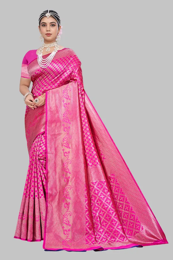 Banarasi_Soft_Silk_Rani_Premium-Fancy_Saree_With_Blouse_For_Women