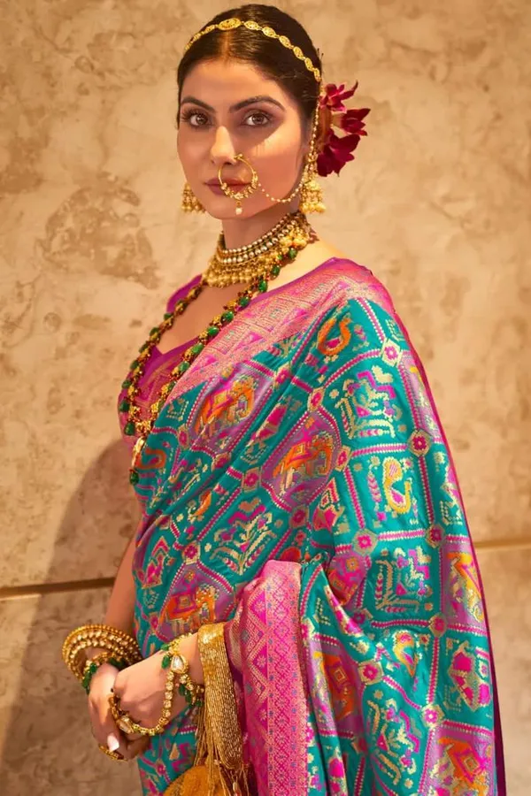 Banarasi_Soft_Silk_RAMA_Premium-Fancy_Saree_With_Blouse_For_Women