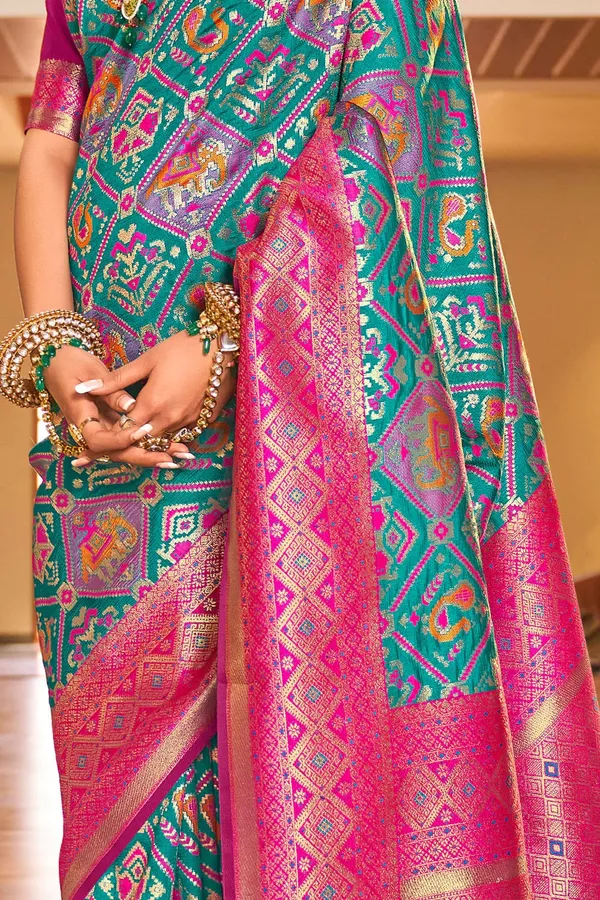 Banarasi_Soft_Silk_RAMA_Premium-Fancy_Saree_With_Blouse_For_Women