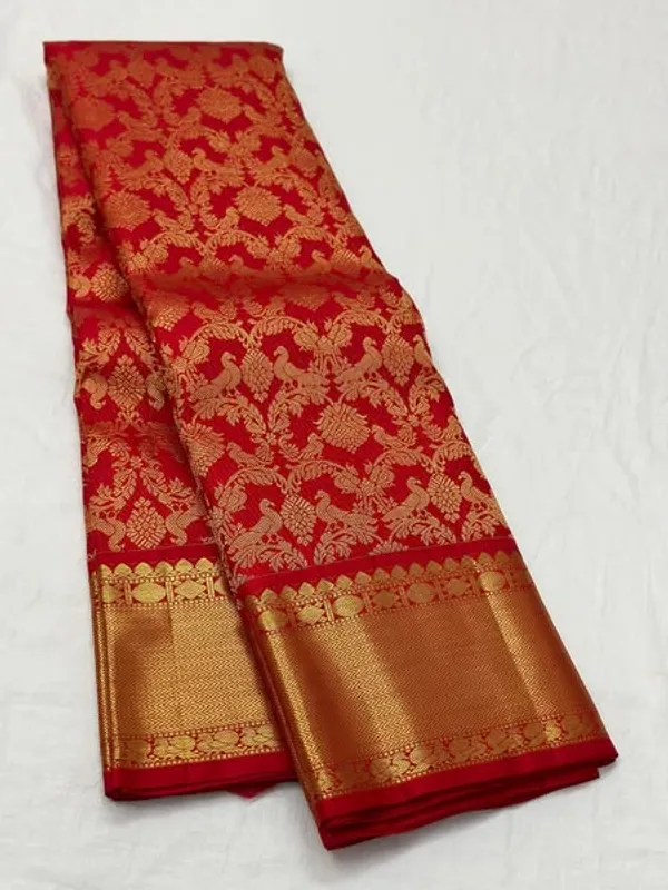 Banarasi_Soft_Silk_RED_Premium-Fancy_Saree_With_Blouse_For_Women