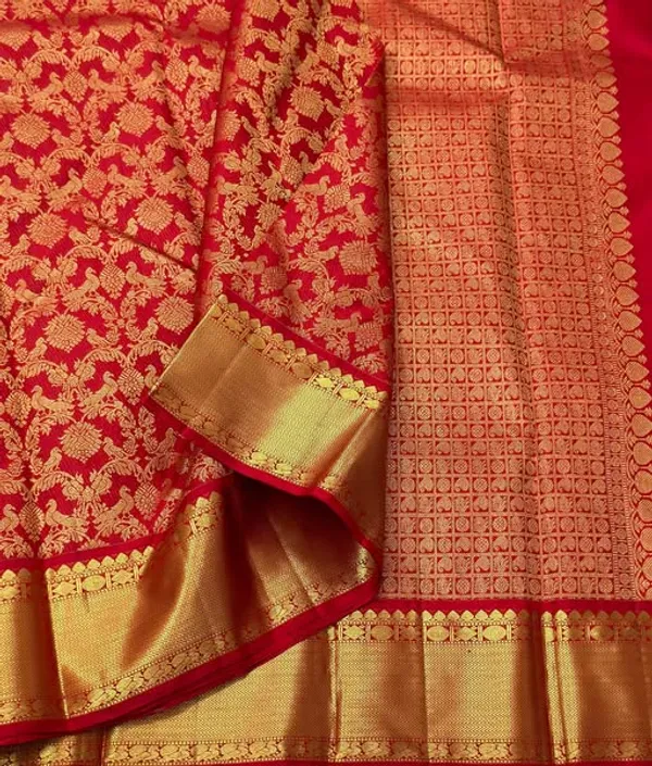 Banarasi_Soft_Silk_RED_Premium-Fancy_Saree_With_Blouse_For_Women