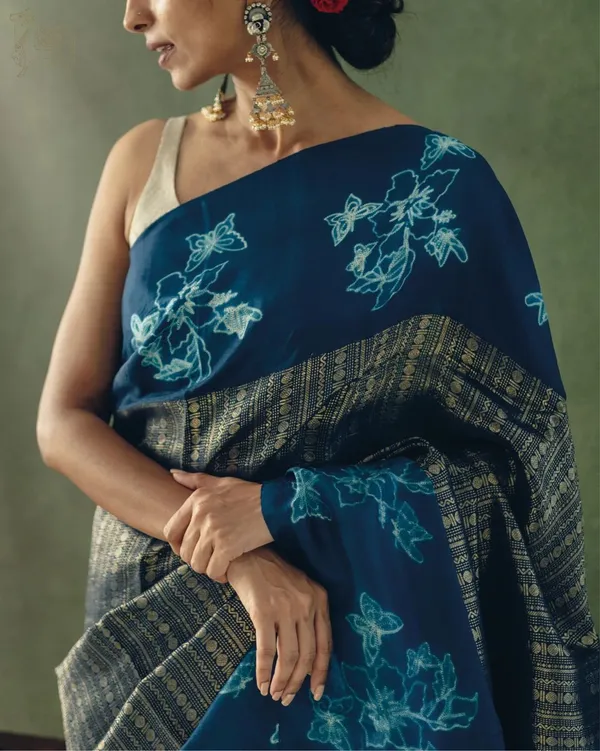 Banarasi_Soft_Silk_DARK-RAMA_Premium-Fancy_Saree_With_Blouse_For_Women