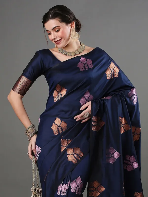 Banarasi_Soft_Silk_BLUE_Premium-Fancy_Saree_With_Blouse_For_Women