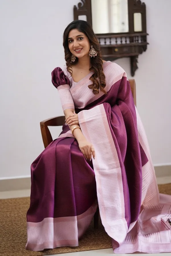 Banarasi_Soft_Silk_WINE-OFF-WHITE_Premium-Fancy_Saree_With_Blouse_For_Women