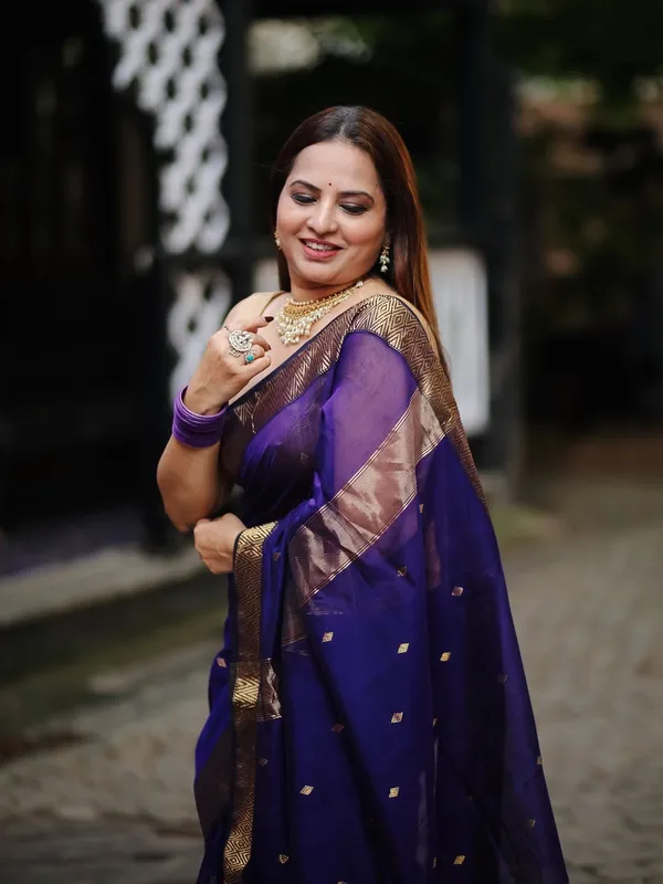 Pure_Soft_Cotton_ROYAL-BLUE_Premium-Fancy_Saree_With_Blouse_For_Women