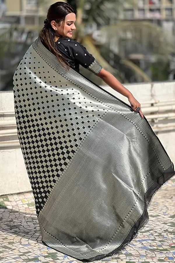 Banarasi_Soft_Silk_BLACK_Premium-Fancy_Saree_With_Blouse_For_Women