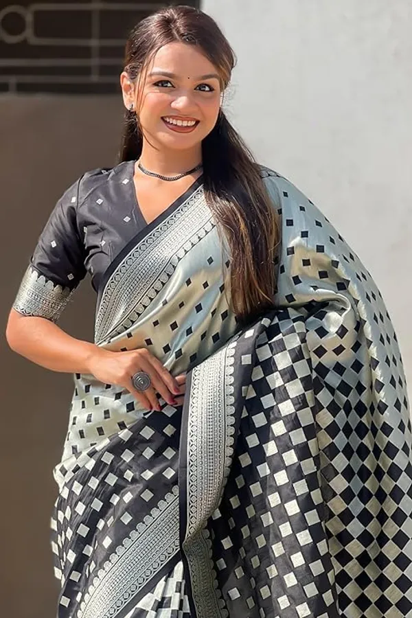 Banarasi_Soft_Silk_BLACK_Premium-Fancy_Saree_With_Blouse_For_Women