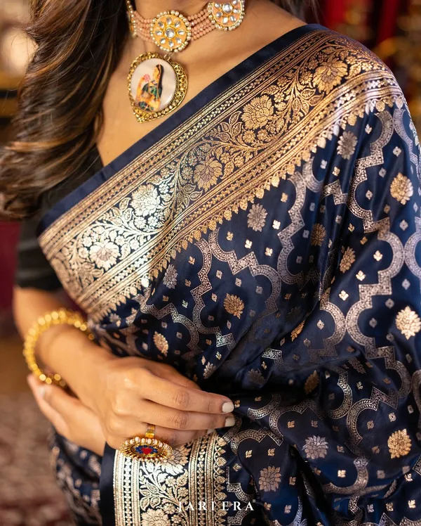 Banarasi_Soft_Silk_NAVY-BLUE_Premium-Fancy_Saree_With_Blouse_For_Women