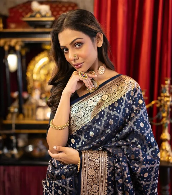 Banarasi_Soft_Silk_NAVY-BLUE_Premium-Fancy_Saree_With_Blouse_For_Women